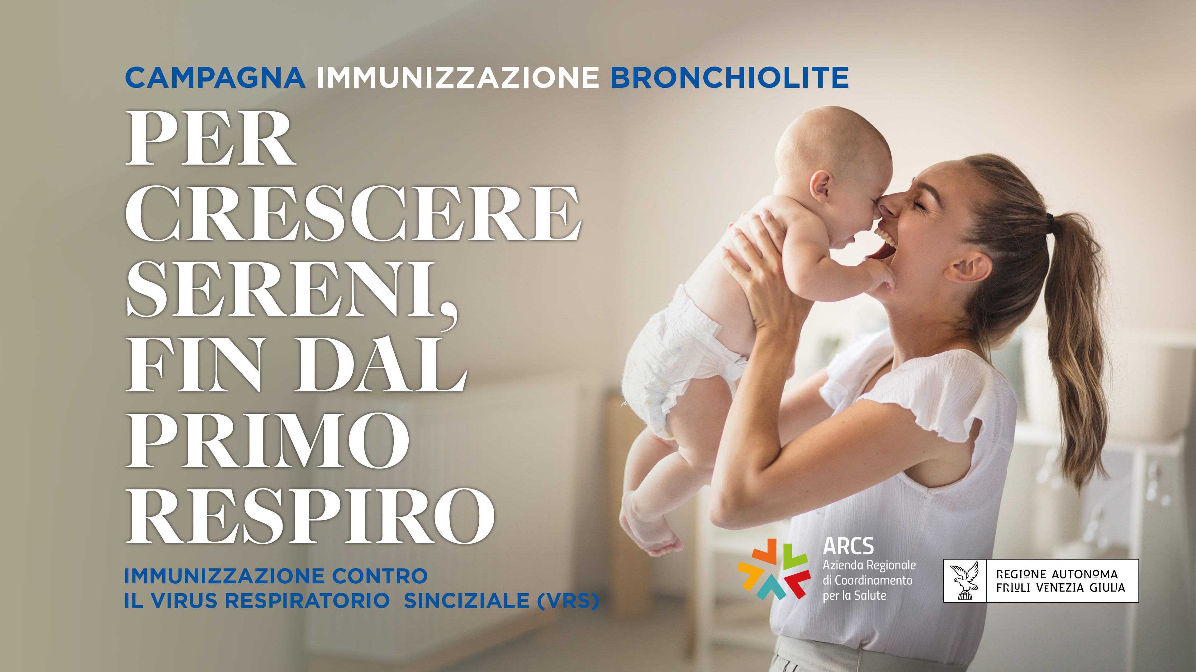 Al via dal 1° settembre la campagna regionale di immunizzazione dal Virus Respiratorio Sinciziale